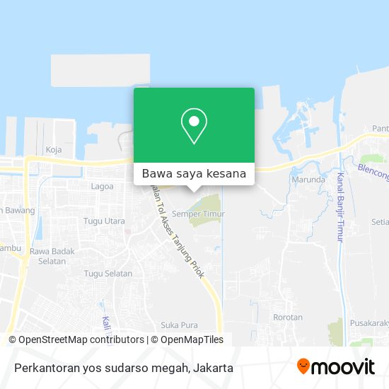 Peta Perkantoran yos sudarso megah