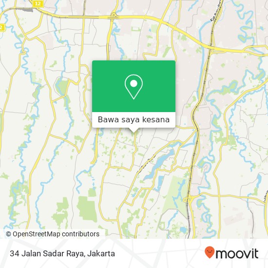 Peta 34 Jalan Sadar Raya