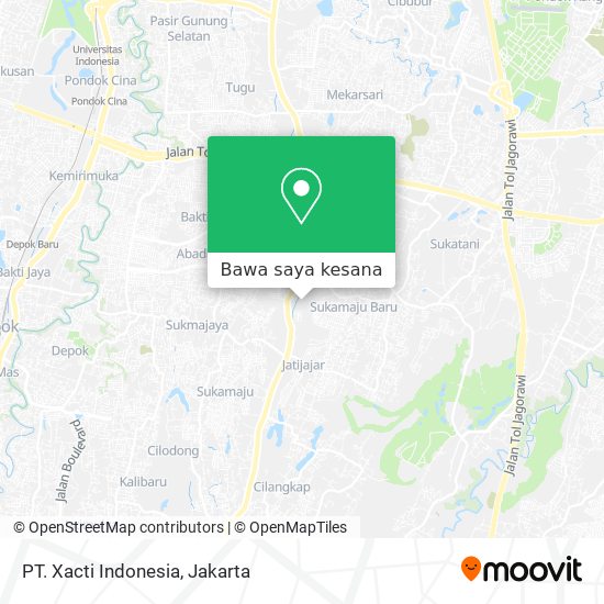 Peta PT. Xacti Indonesia
