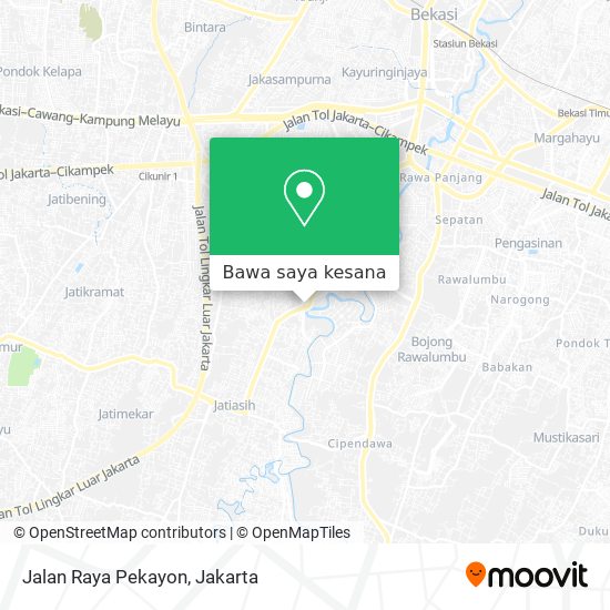 Peta Jalan Raya Pekayon