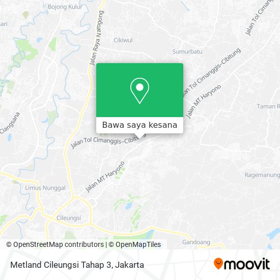 Peta Metland Cileungsi Tahap 3