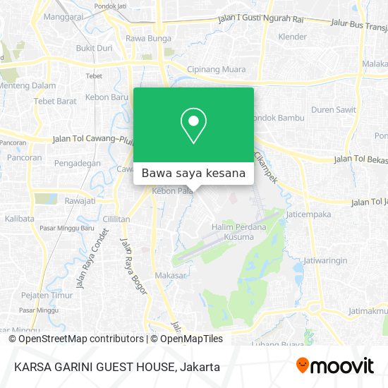 Peta KARSA GARINI GUEST HOUSE