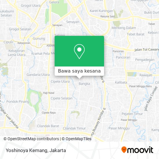 Peta Yoshinoya Kemang