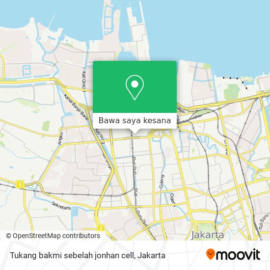 Peta Tukang bakmi sebelah jonhan cell