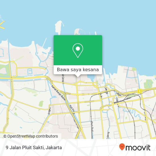 Peta 9 Jalan Pluit Sakti