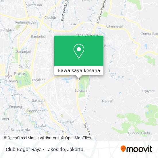 Peta Club Bogor Raya - Lakeside