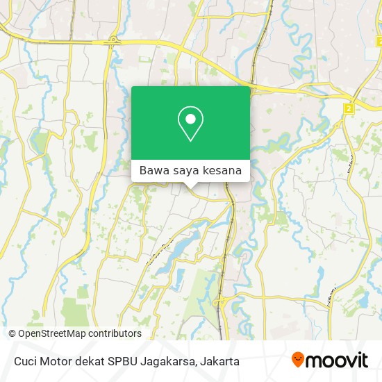 Peta Cuci Motor dekat SPBU Jagakarsa