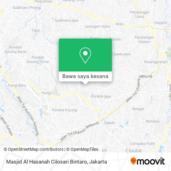 Peta Masjid Al Hasanah Cilosari Bintaro