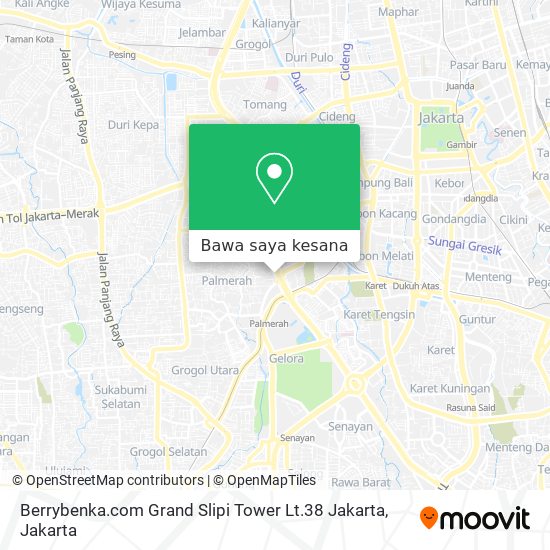 Peta Berrybenka.com Grand Slipi Tower Lt.38 Jakarta