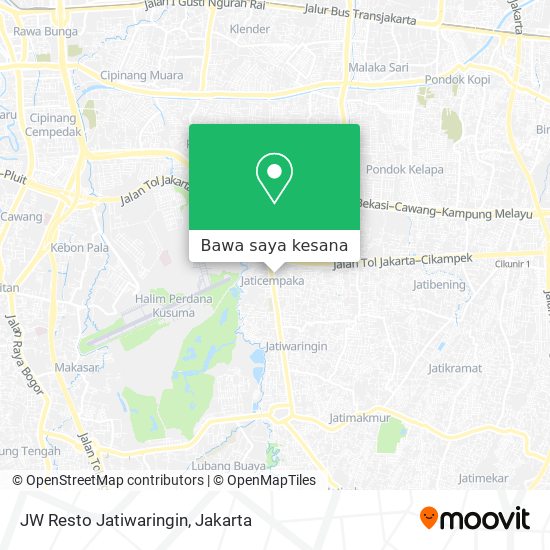 Peta JW Resto Jatiwaringin