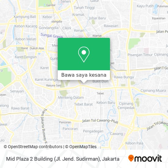 Peta Mid Plaza 2 Building (Jl. Jend. Sudirman)