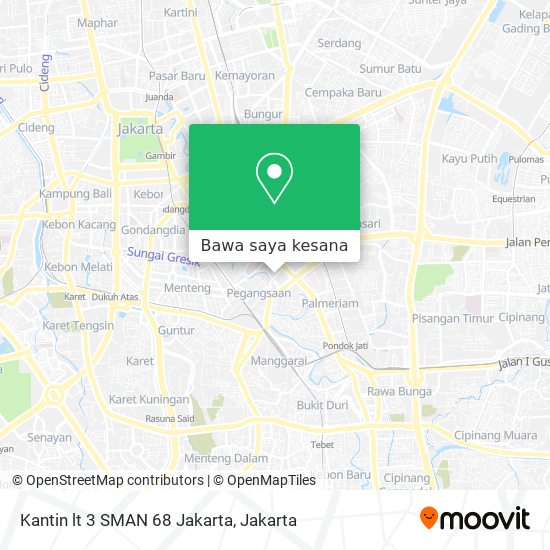 Peta Kantin lt 3 SMAN 68 Jakarta