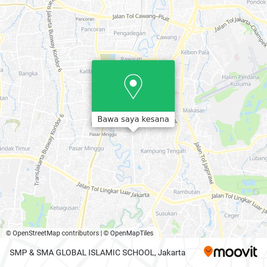 Peta SMP & SMA GLOBAL ISLAMIC SCHOOL