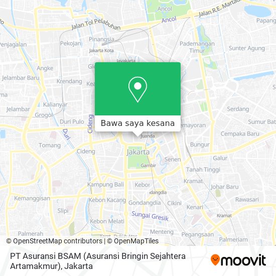 Peta PT Asuransi BSAM (Asuransi Bringin Sejahtera Artamakmur)