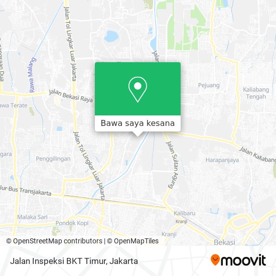 Peta Jalan Inspeksi BKT Timur