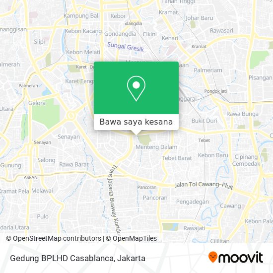 Peta Gedung BPLHD Casablanca