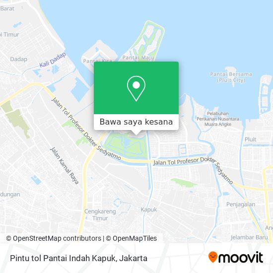 Peta Pintu tol Pantai Indah Kapuk