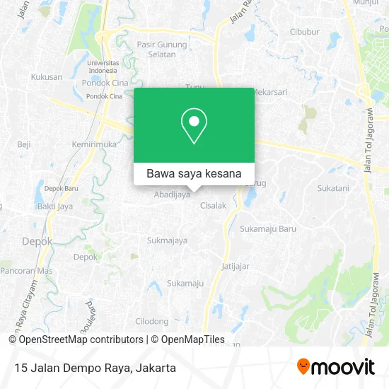 Peta 15 Jalan Dempo Raya