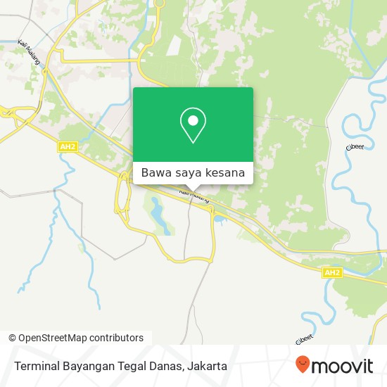 Peta Terminal Bayangan Tegal Danas