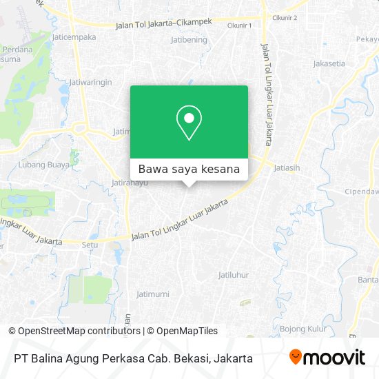 Peta PT Balina Agung Perkasa Cab. Bekasi