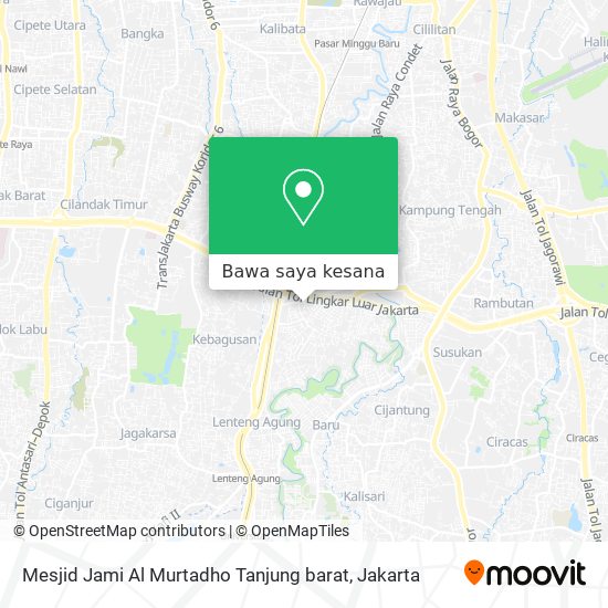Peta Mesjid Jami Al Murtadho Tanjung barat