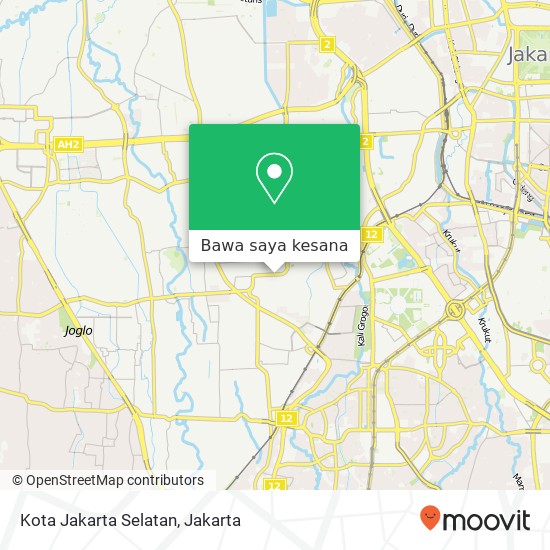 Peta Kota Jakarta Selatan