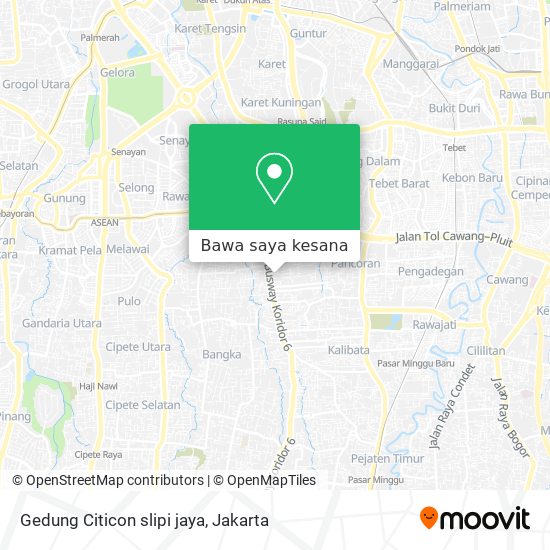Peta Gedung Citicon slipi jaya