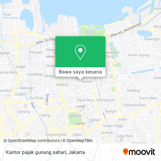 Peta Kantor pajak gunung sahari