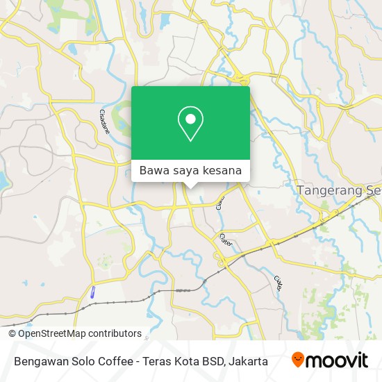 Peta Bengawan Solo Coffee - Teras Kota BSD