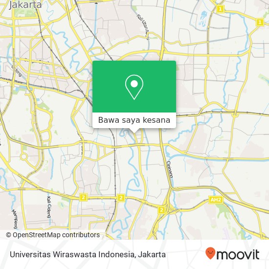 Peta Universitas Wiraswasta Indonesia