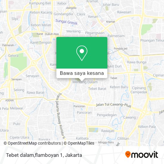 Peta Tebet dalam,flamboyan 1