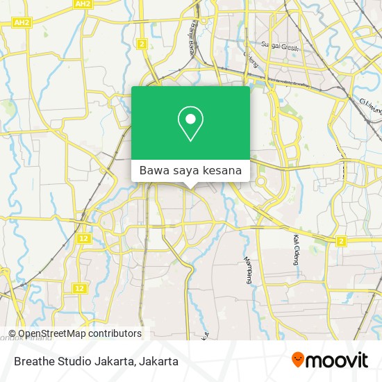 Peta Breathe Studio Jakarta