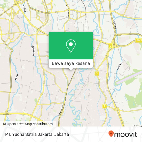 Peta PT. Yudha Satria Jakarta