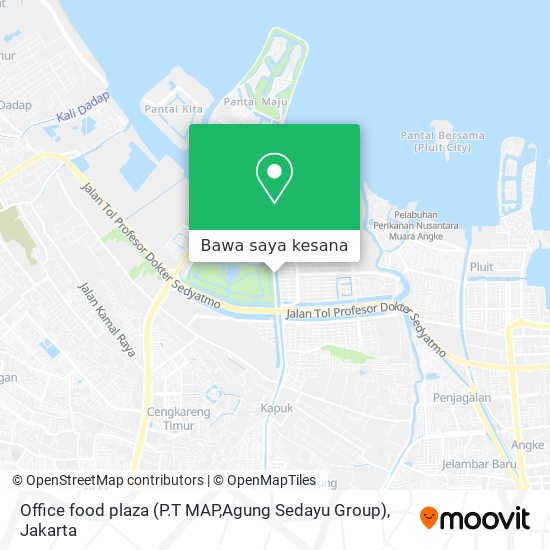 Peta Office food plaza (P.T MAP,Agung Sedayu Group)