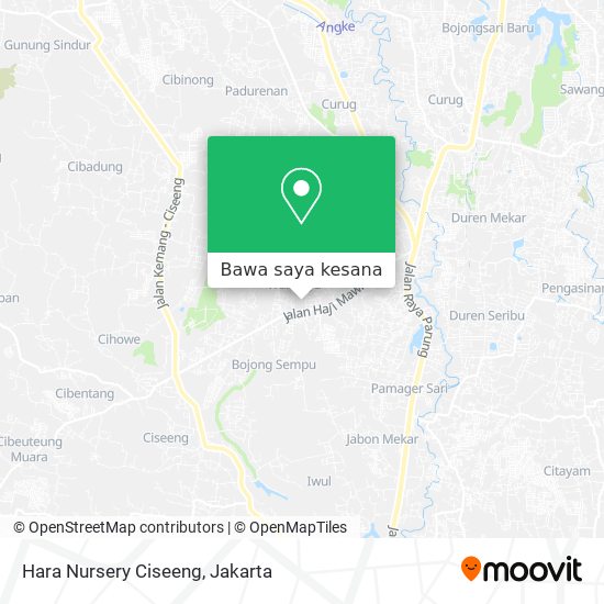 Peta Hara Nursery Ciseeng
