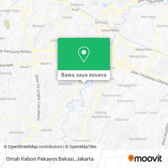 Peta Omah Kebon Pekayon Bekasi