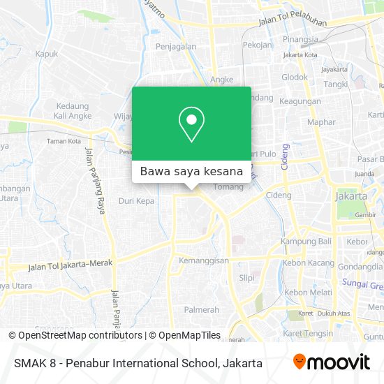 Peta SMAK 8 - Penabur International School