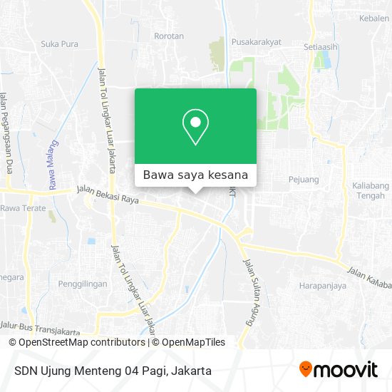 Peta SDN Ujung Menteng 04 Pagi