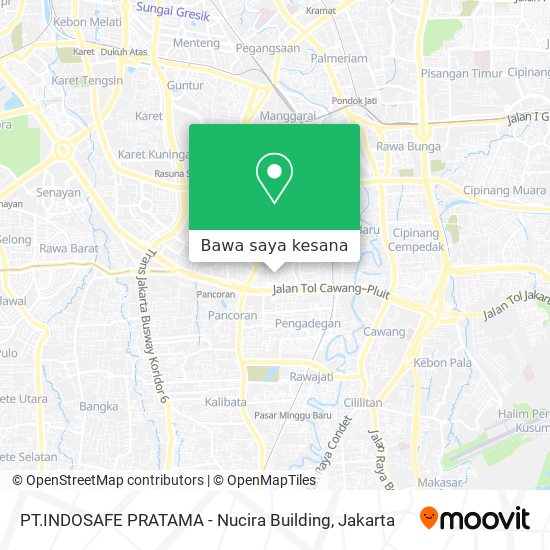 Peta PT.INDOSAFE PRATAMA - Nucira Building