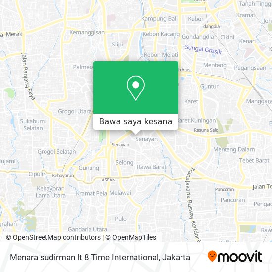 Peta Menara sudirman lt 8 Time International