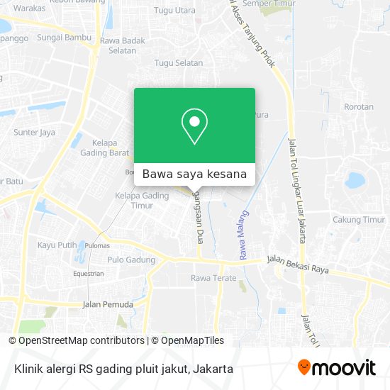 Peta Klinik alergi RS gading pluit jakut