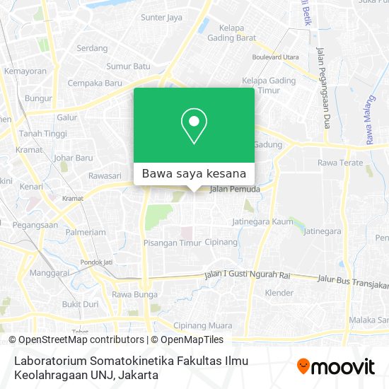 Peta Laboratorium Somatokinetika Fakultas Ilmu Keolahragaan UNJ