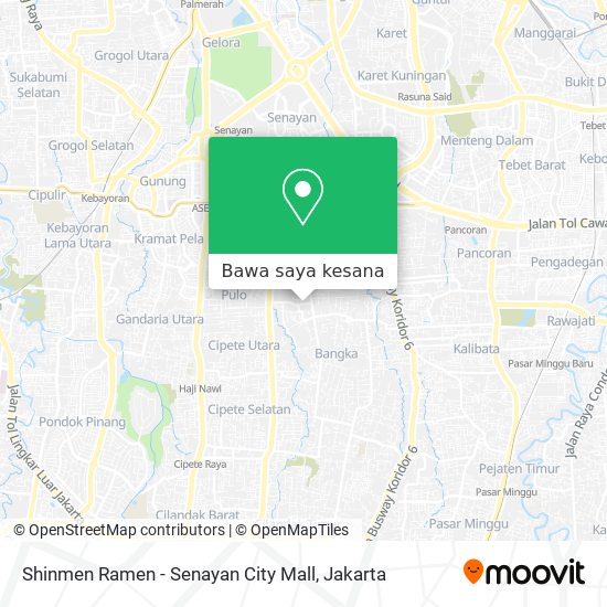 Peta Shinmen Ramen - Senayan City Mall