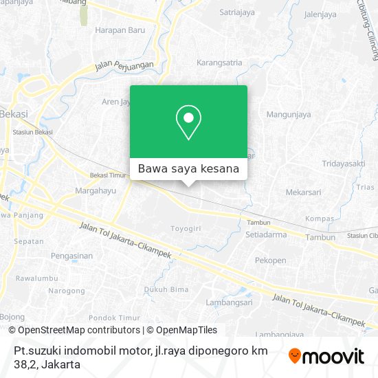 Peta Pt.suzuki indomobil motor, jl.raya diponegoro km 38,2