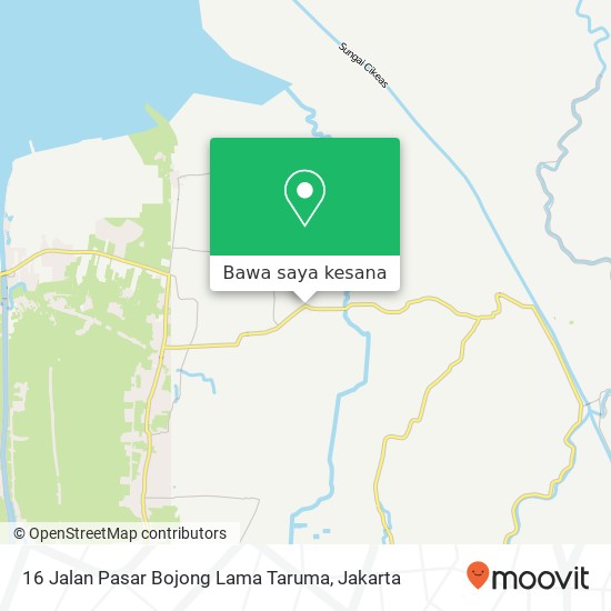 Peta 16 Jalan Pasar Bojong Lama Taruma