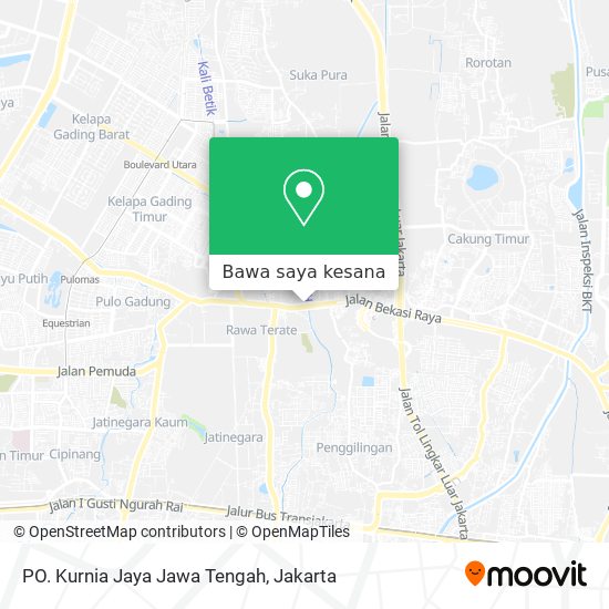 Peta PO. Kurnia Jaya Jawa Tengah