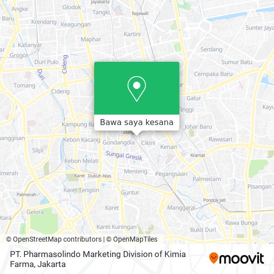 Peta PT. Pharmasolindo Marketing Division of Kimia Farma