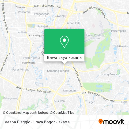 Peta Vespa Piaggio Jl.raya Bogor