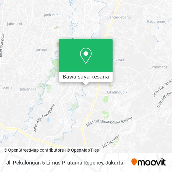 Peta Jl. Pekalongan 5 Limus Pratama Regency