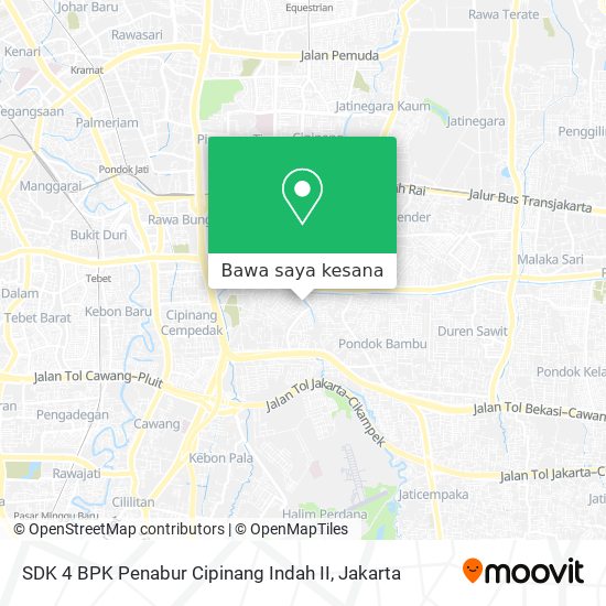 Peta SDK 4 BPK Penabur Cipinang Indah II